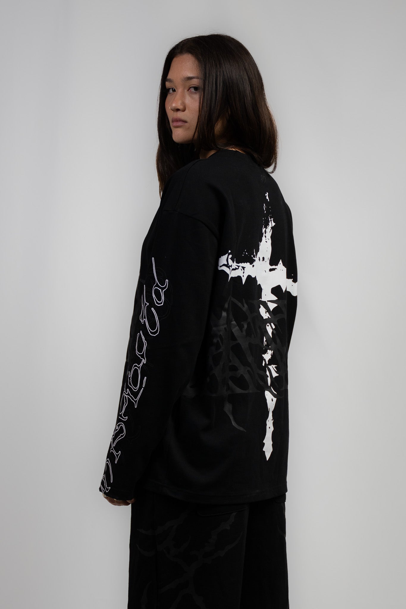 Black Crucifix Longsleeve