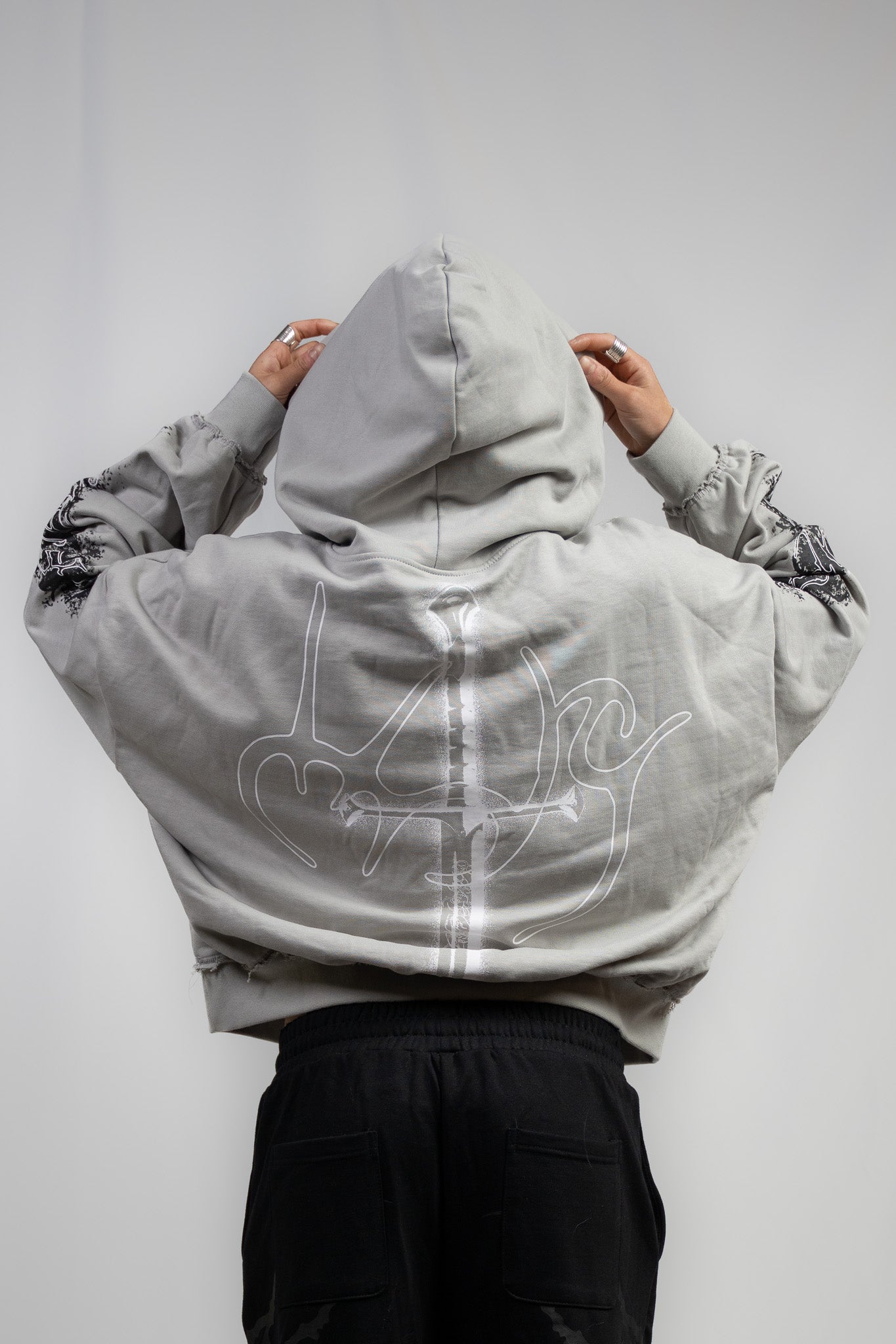 Grey Narsil Hoodie