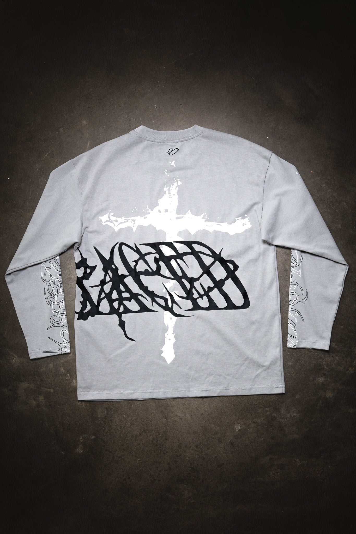 Grey Crucifix Longsleeve