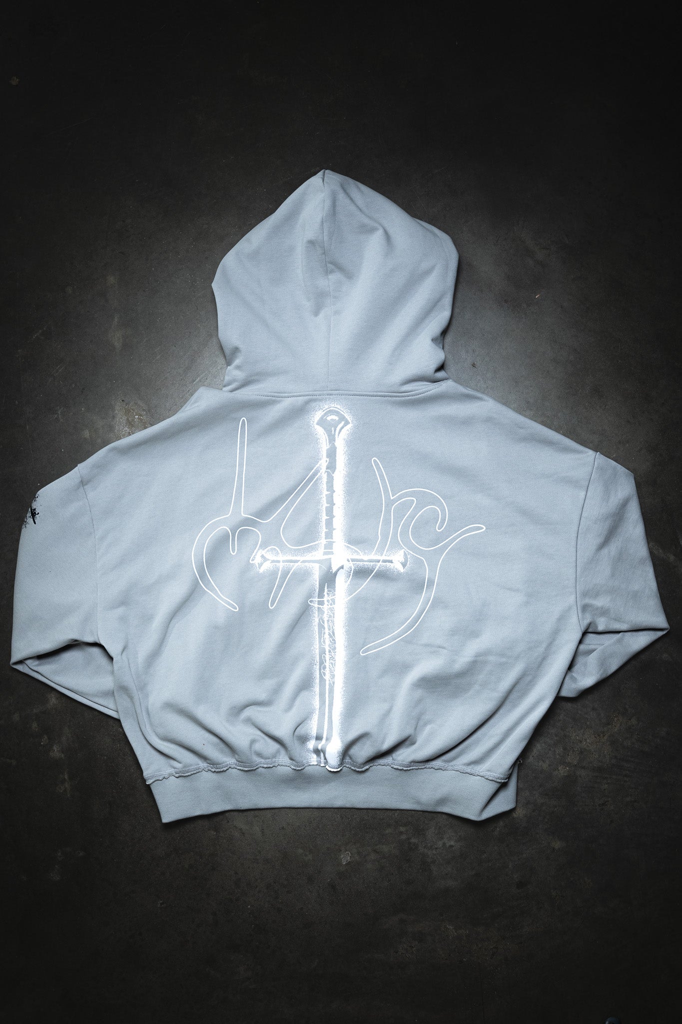 Grey Narsil Hoodie